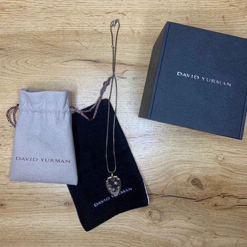 David Yurman “Wave” collection shield. NEVER WORN!